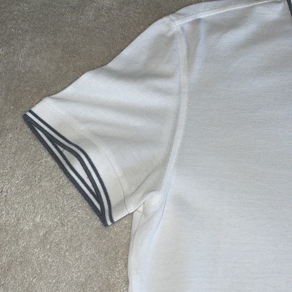 John Varvatos White polo with Grey trim details - Picture 6 of 11